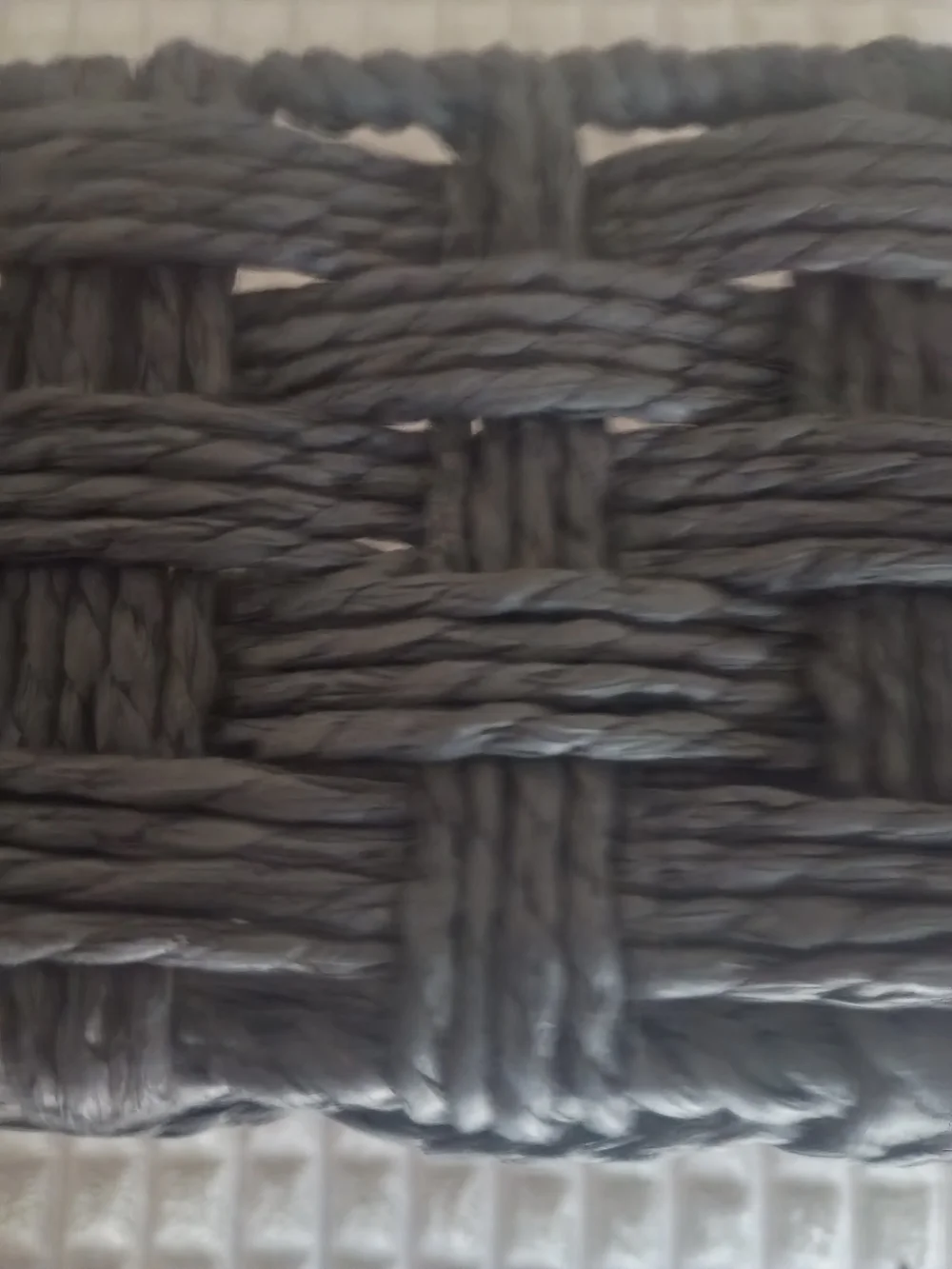 Vagusicc Hand-Woven Paper Rope Storage Basket Set (2-Piece)